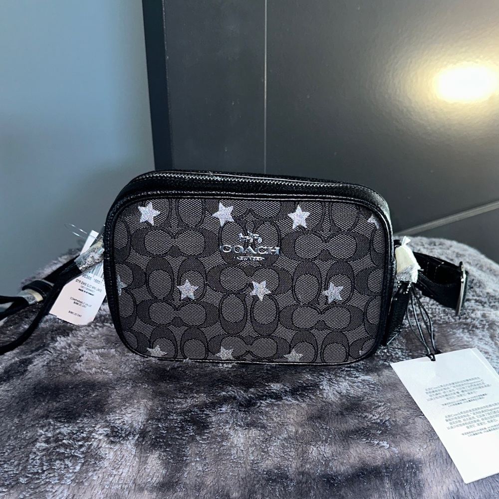Coach Black and Gray Star Crossbody Bag
